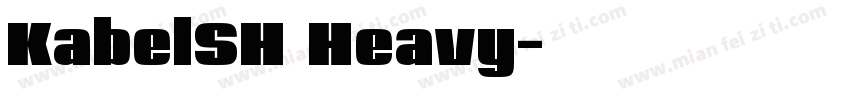 KabelSH Heavy字体转换